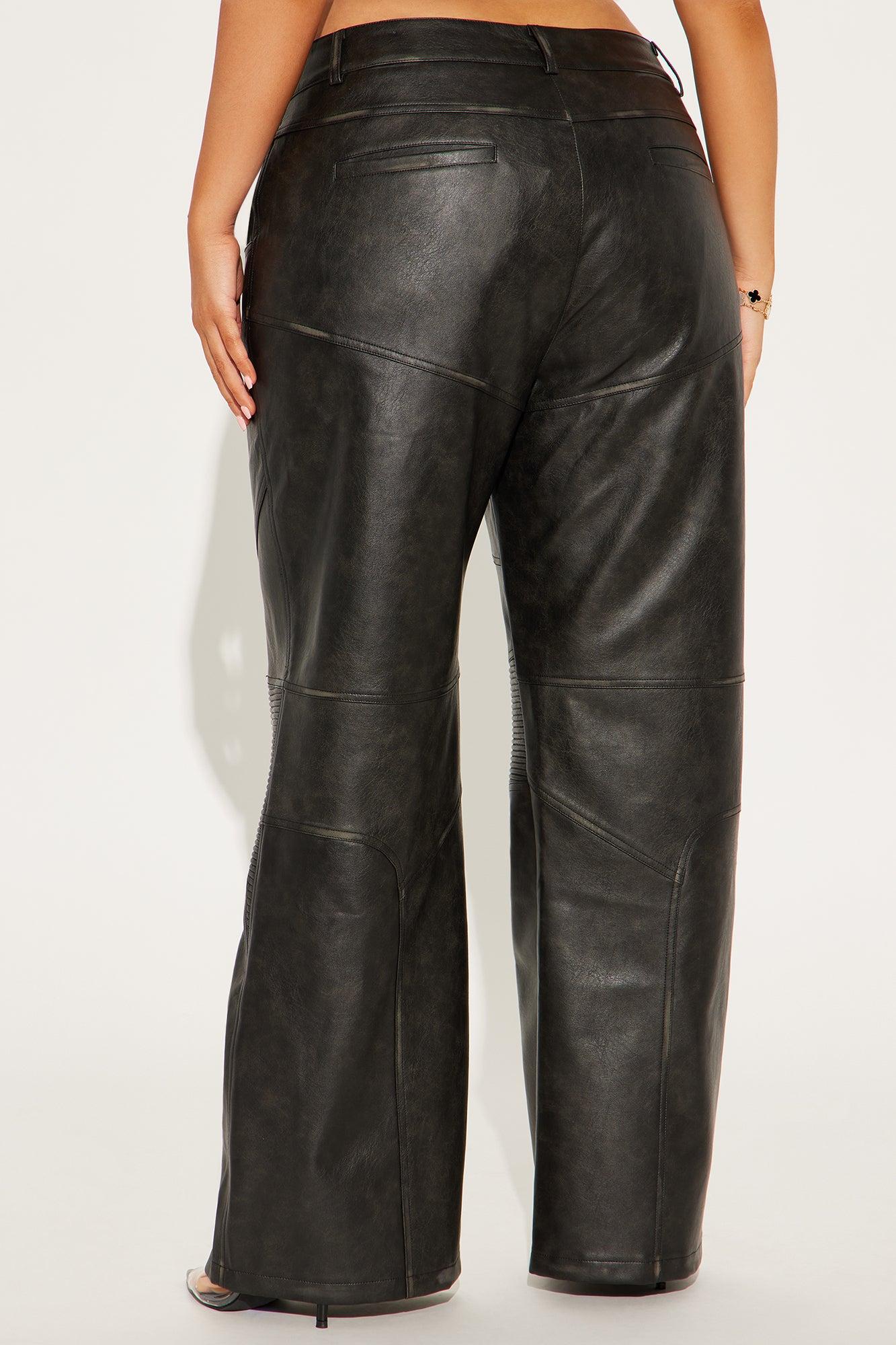 Take It In Moto Faux Leather Pant - Black Product Image