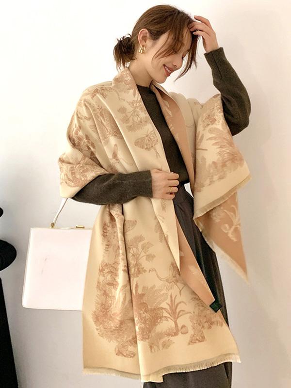 Imitation Cashmere Shawl Printed Warm Scarf Product Image