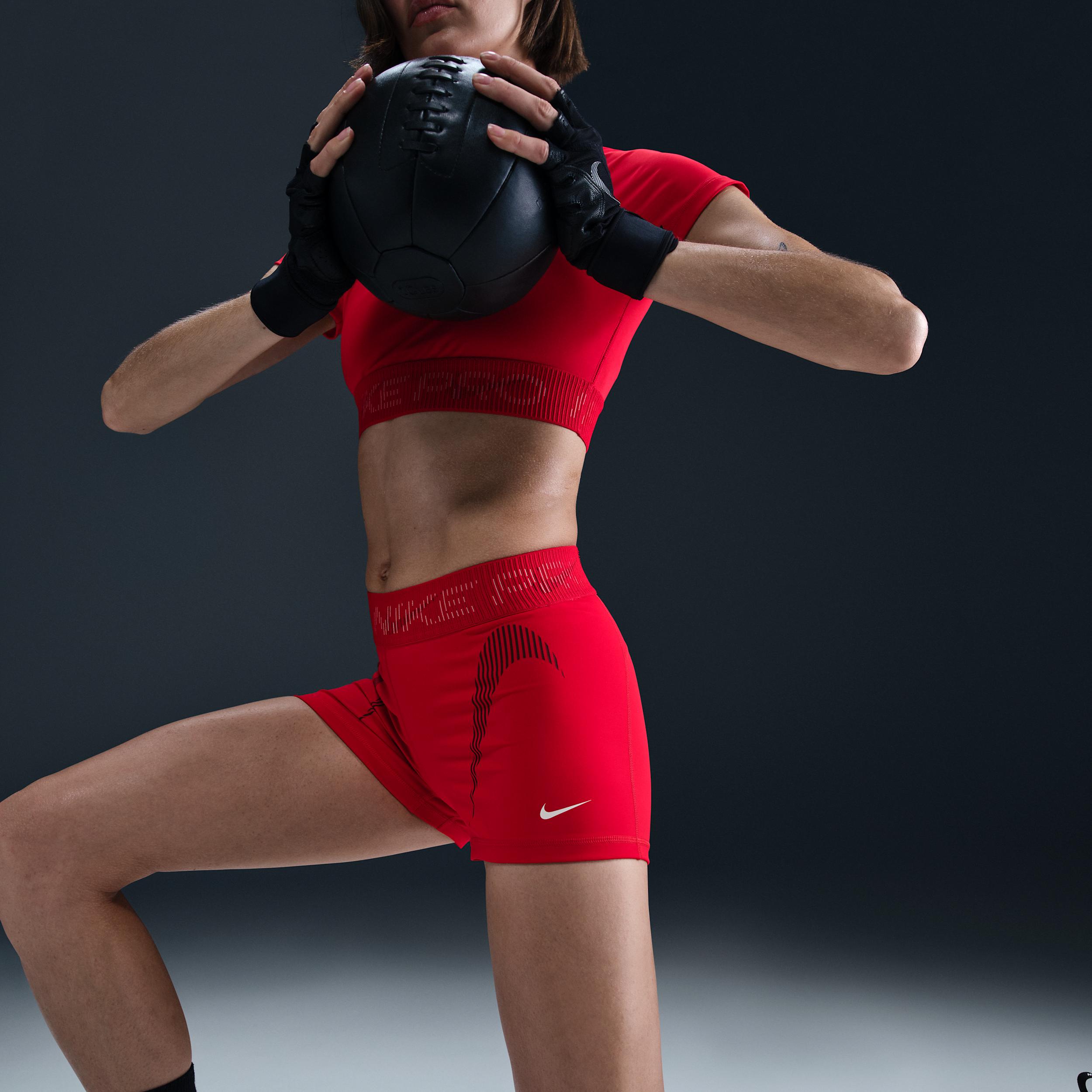 Women's Nike Pro Mid-Rise 3" Graphic Biker Shorts Product Image