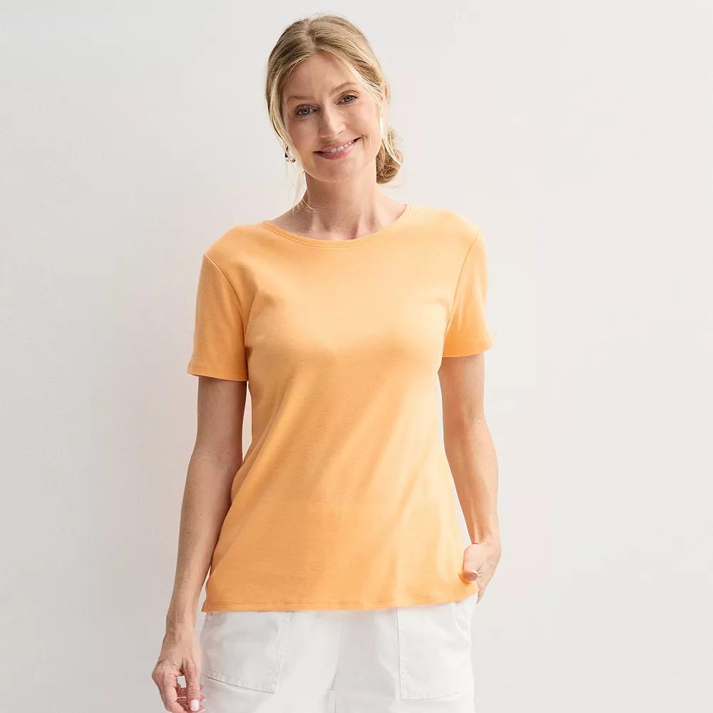 Women's Croft & Barrow® Essential Crewneck Tee,  Product Image