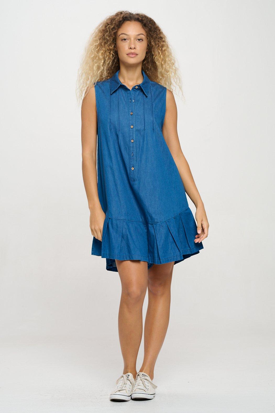 Azure Chambray Romper Product Image