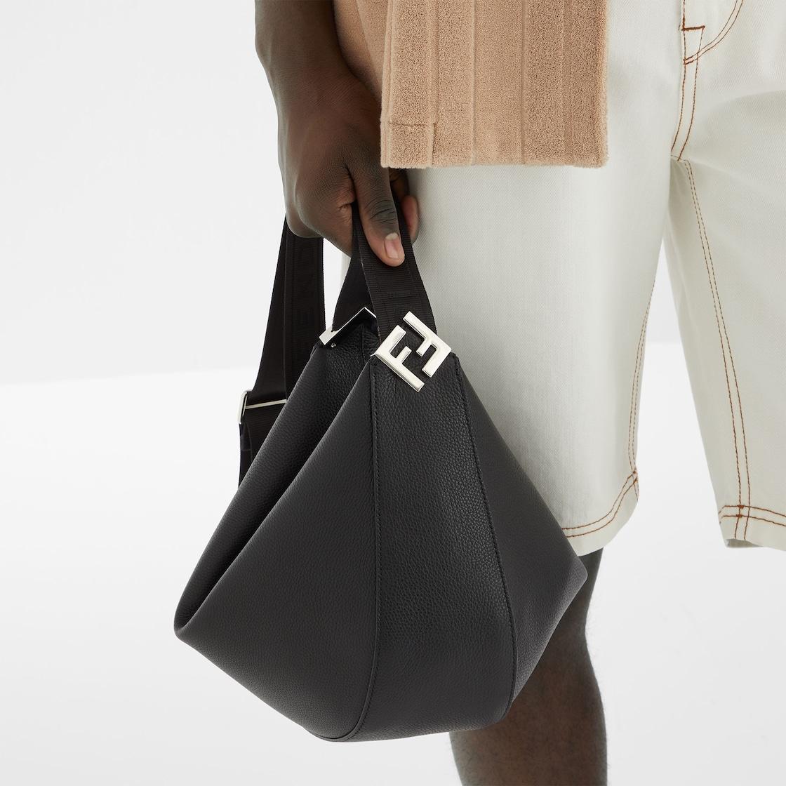 Medium FF Squared Fendi MelonBlack leather bag Product Image