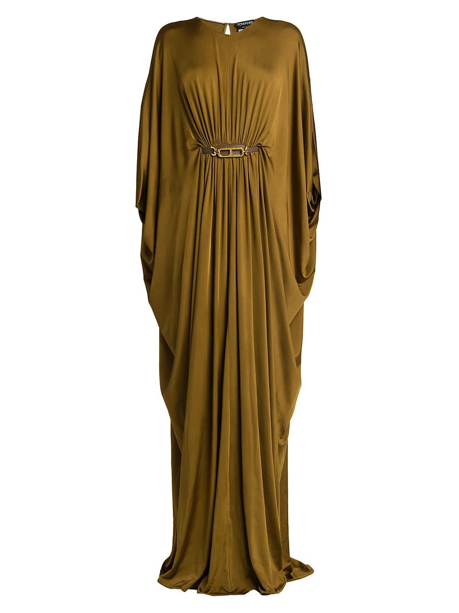 Womens Satin Stretch Jersey Kaftan Gown Product Image