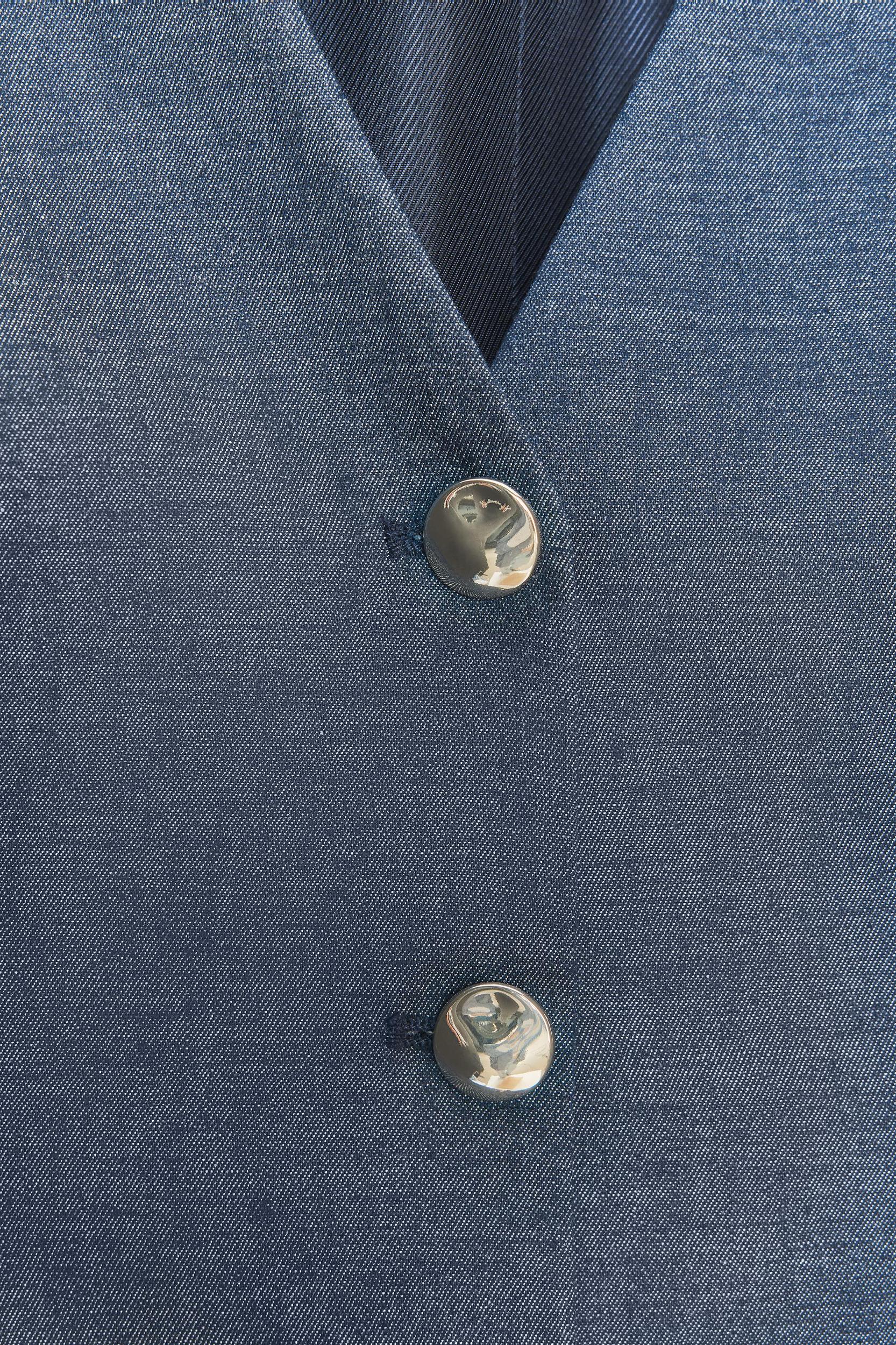 LINEN PEPLUM VEST Product Image