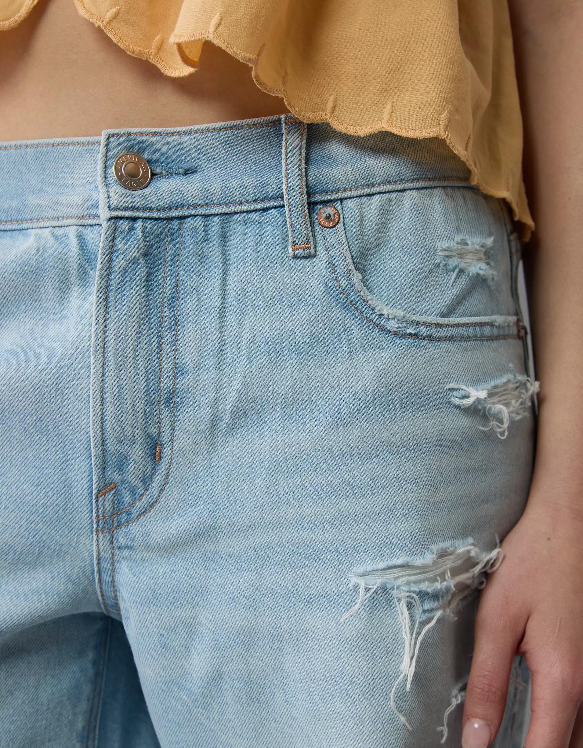 AE 8" Strigid Ripped Perfect Denim Bermuda Short Product Image