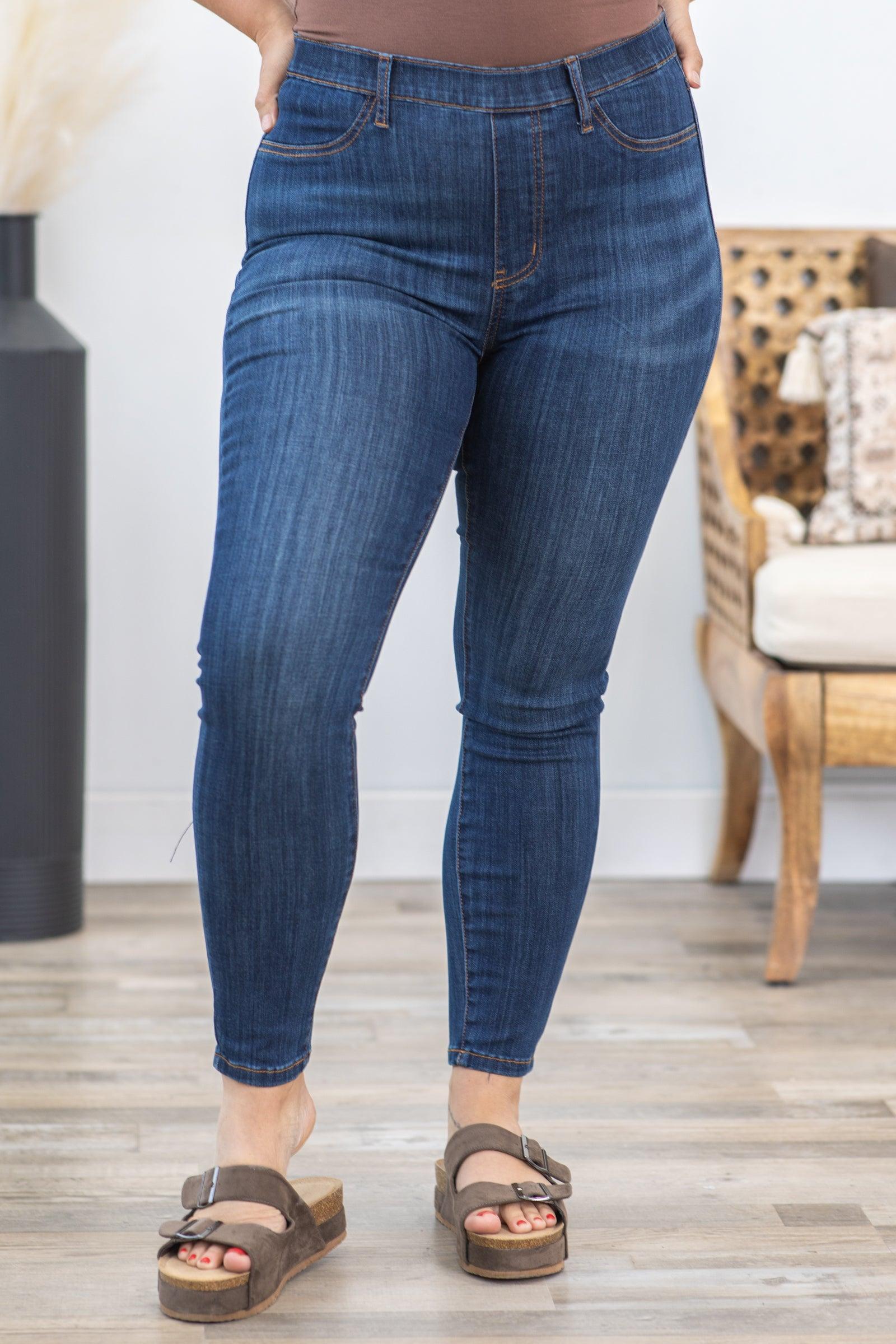 Judy Blue High Rise Pull On Skinny Jeans Product Image