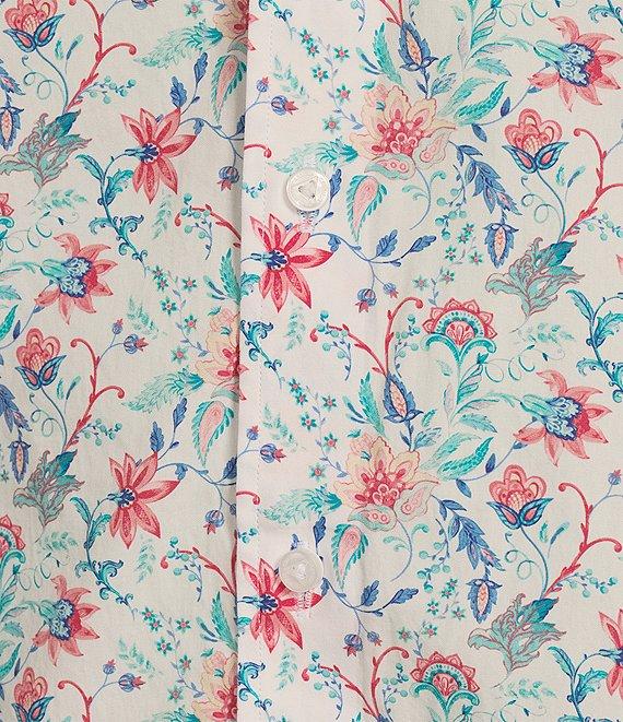 Cremieux Blue Label Floral Print Poplin Long Sleeve Woven Shirt Product Image