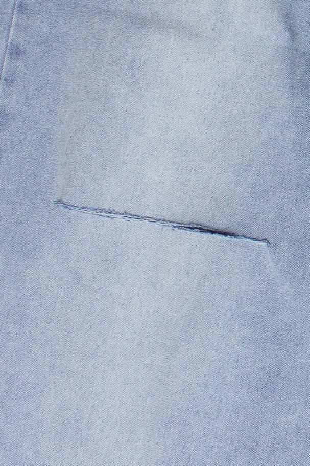 Slashed Wide Leg Jeans Product Image