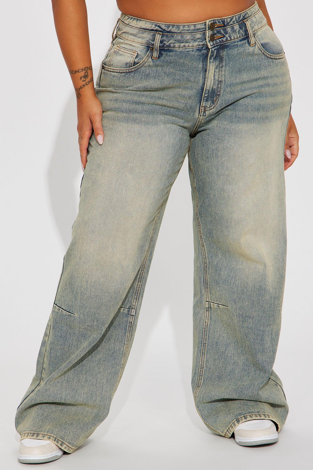 Artesia Tinted Baggy Non Stretch Jeans - Light Wash Product Image
