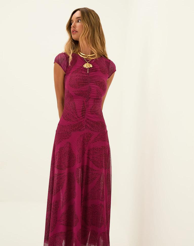 Susan Midi Dress - Roseate Product Image