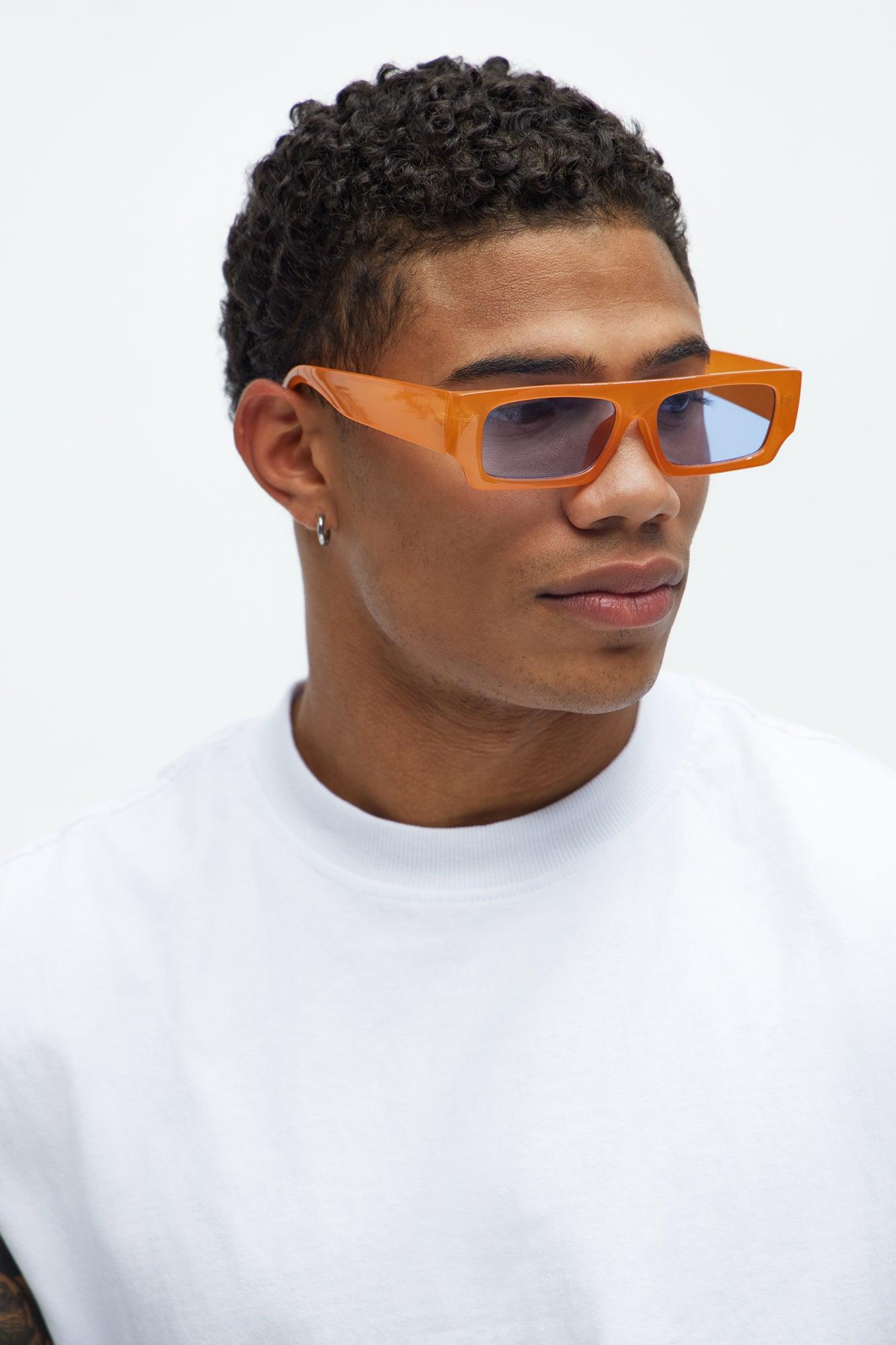 Flex Rectangle Sunglasses - Orange/combo Product Image