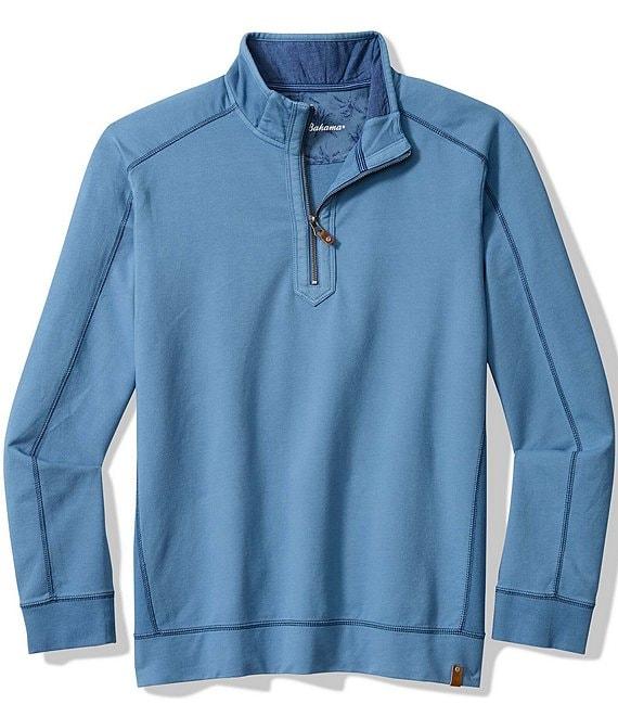 Tommy Bahama Big & Tall Ben And Terry Half Zip Pullover Product Image