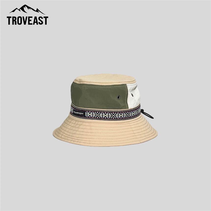 Patterned Color Block Bucket Hat Product Image