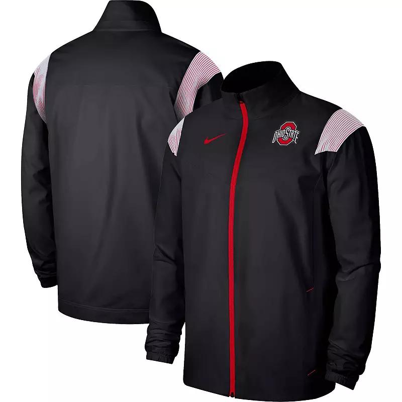 Men's Nike Black Ohio State Buckeyes Woven Full-Zip Jacket,  Product Image