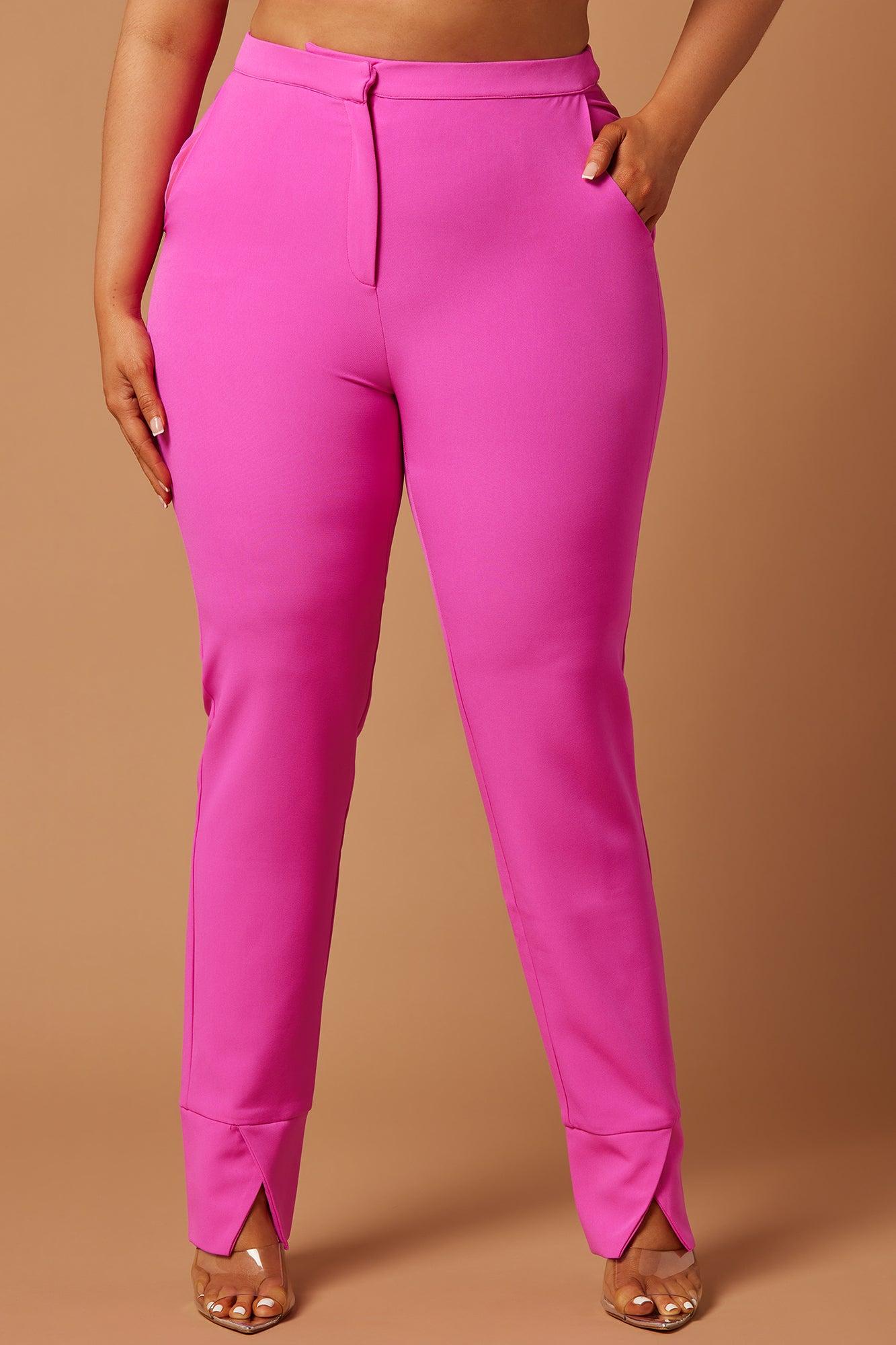 Athena High Rise Pant - Pink Product Image