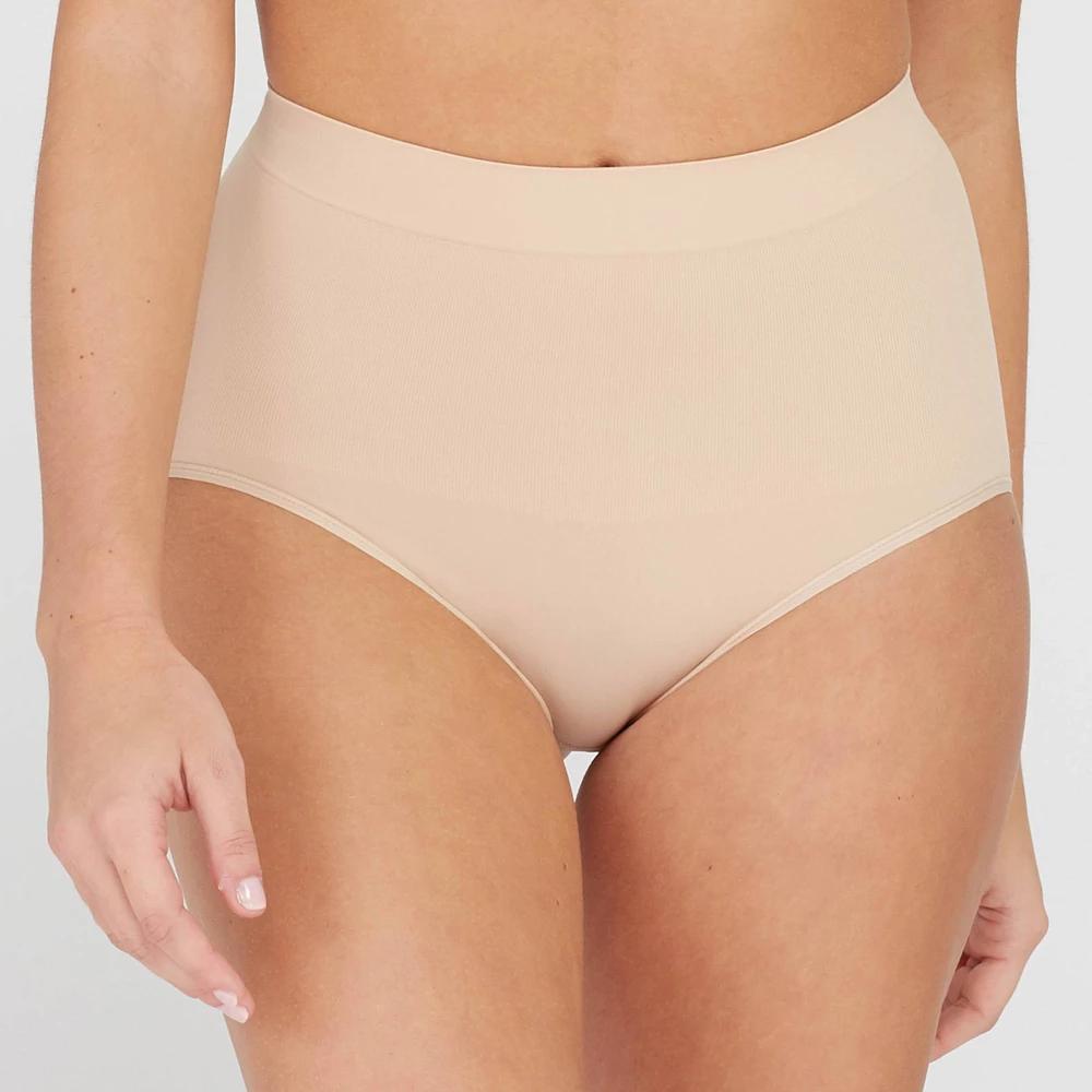 ASSETS by SPANX Women's All Around Smoother Briefs - Beige M: Medium Control Top, Light Compression Shapewear Product Image