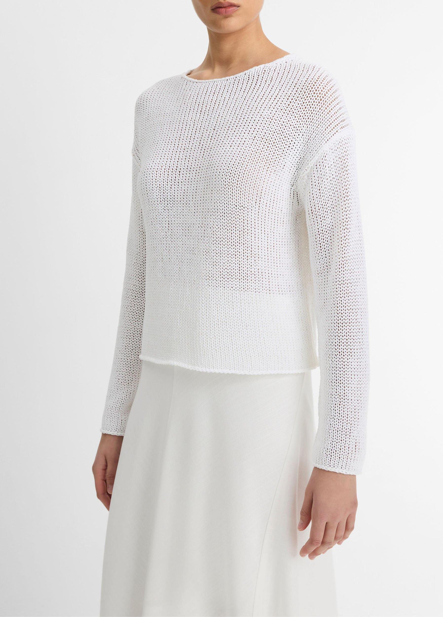 Italian Coated Cotton-Blend Sweater Product Image