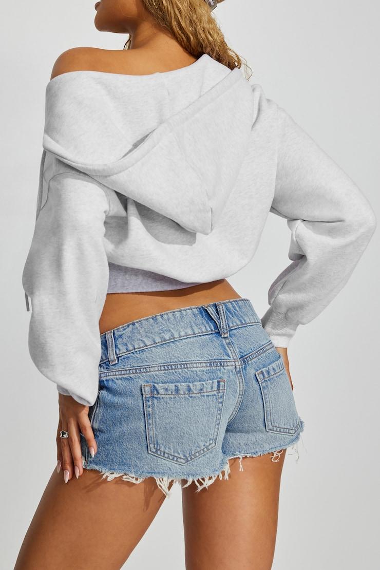Ultra Low Rise Relaxed Shorts Product Image