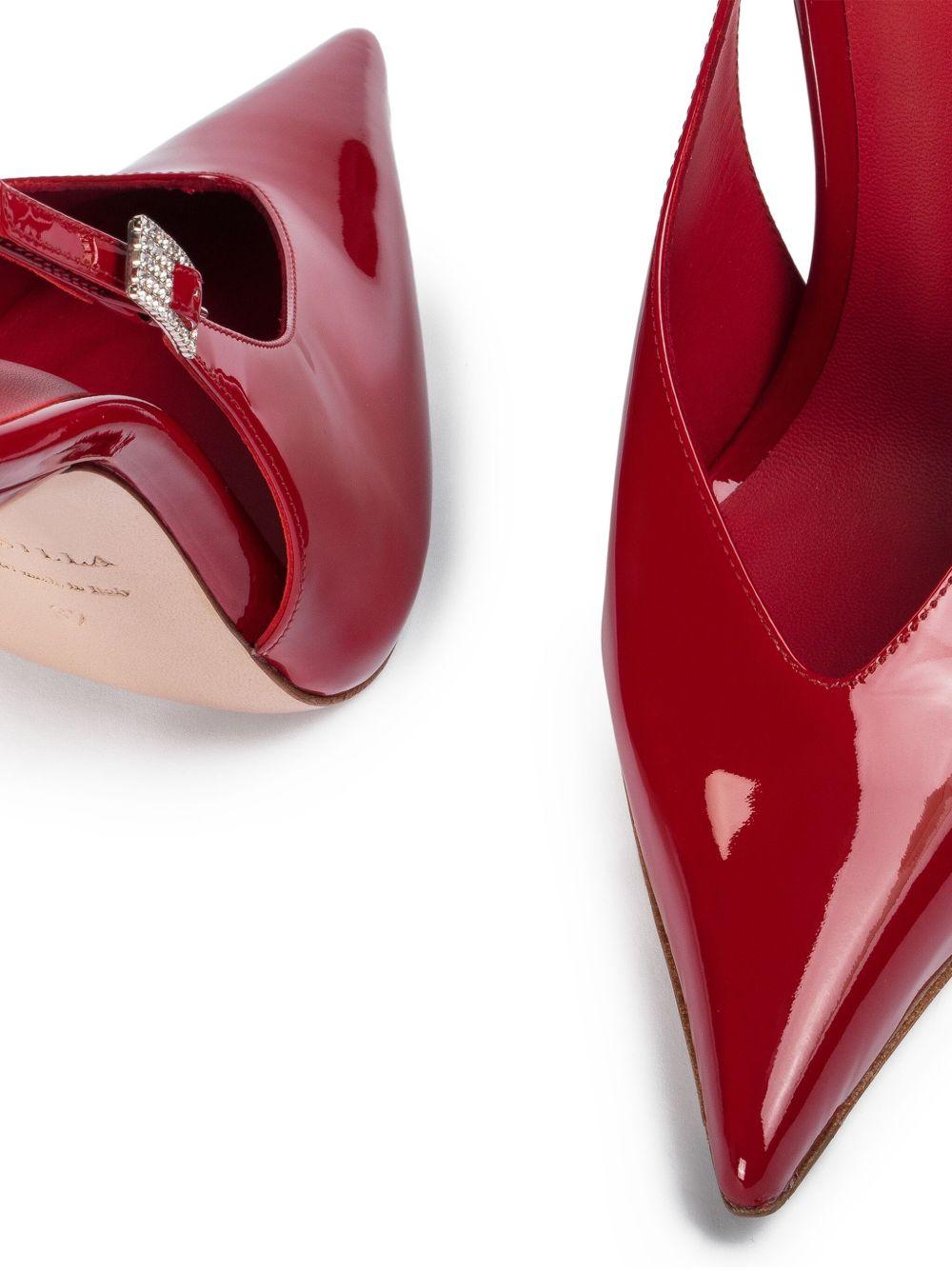 120MM slingback patent leather pumps Product Image