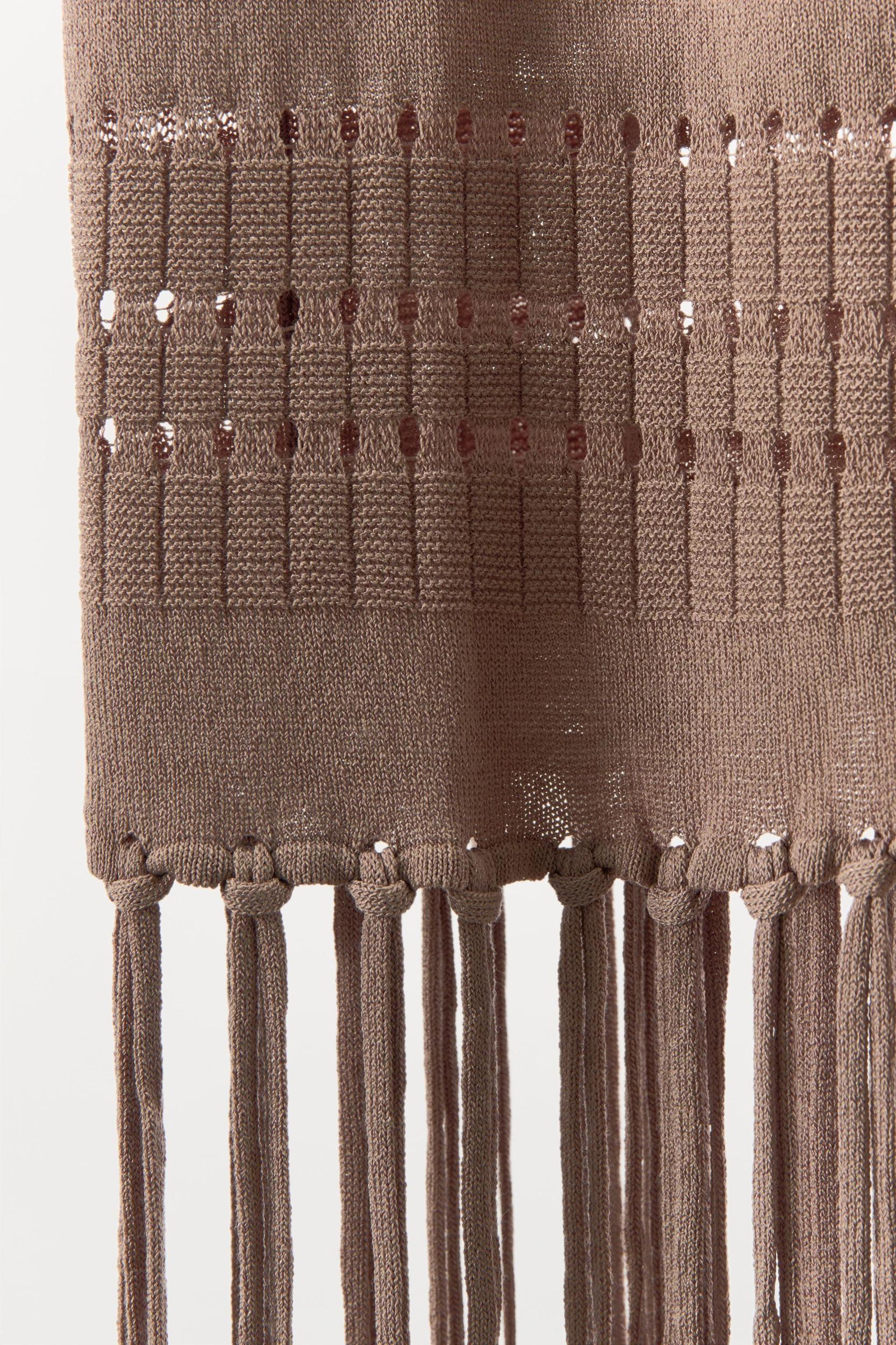 FRINGE KNIT DRESS Product Image