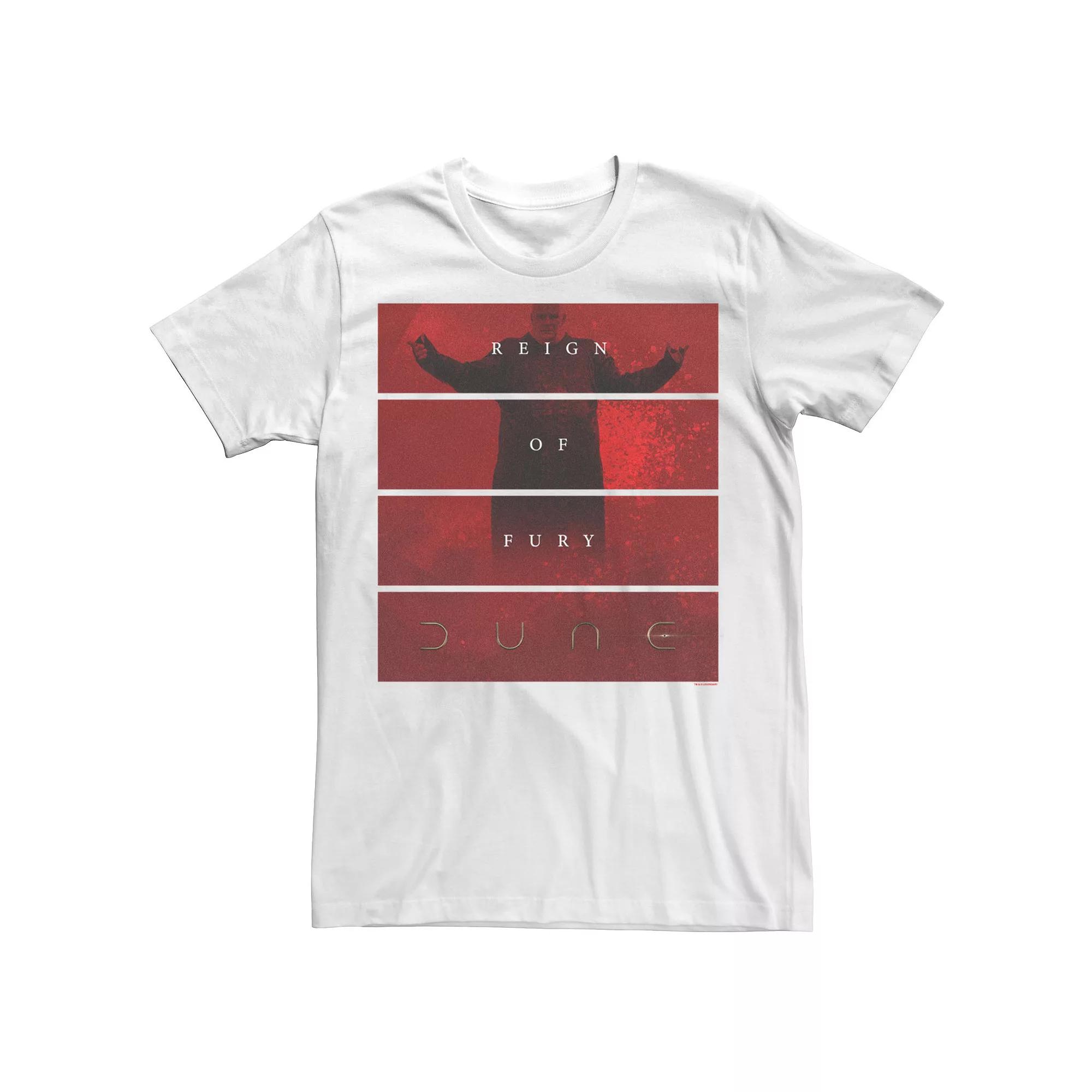 Men's Dune Reign Of Fury Red Hue Portrait Panels Tee, Boy's, Size: Large, White Product Image