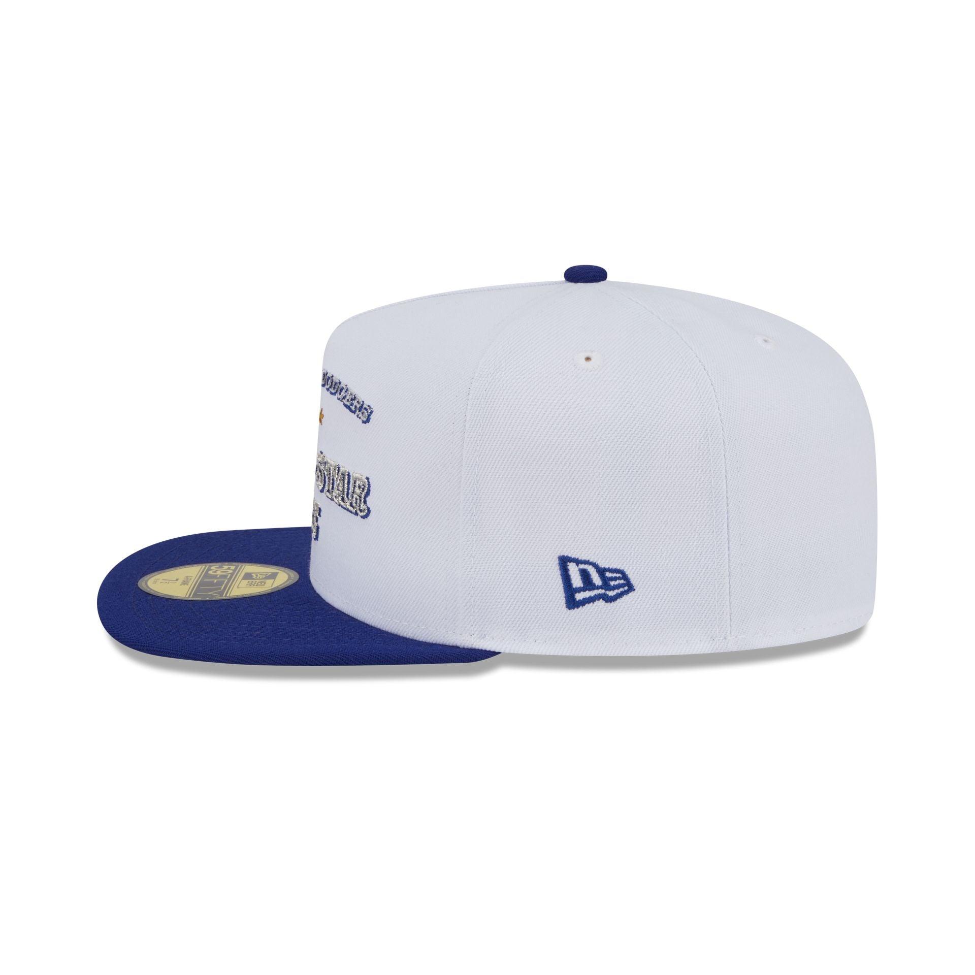 Los Angeles Dodgers Summer Derby White 59FIFTY A-Frame Fitted Hat Male Product Image