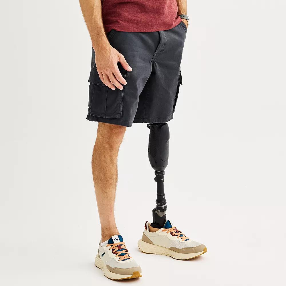 Men's Sonoma Goods For Life® 10" Adaptive Flexwear Cargo Shorts, Size: 30, Green Product Image