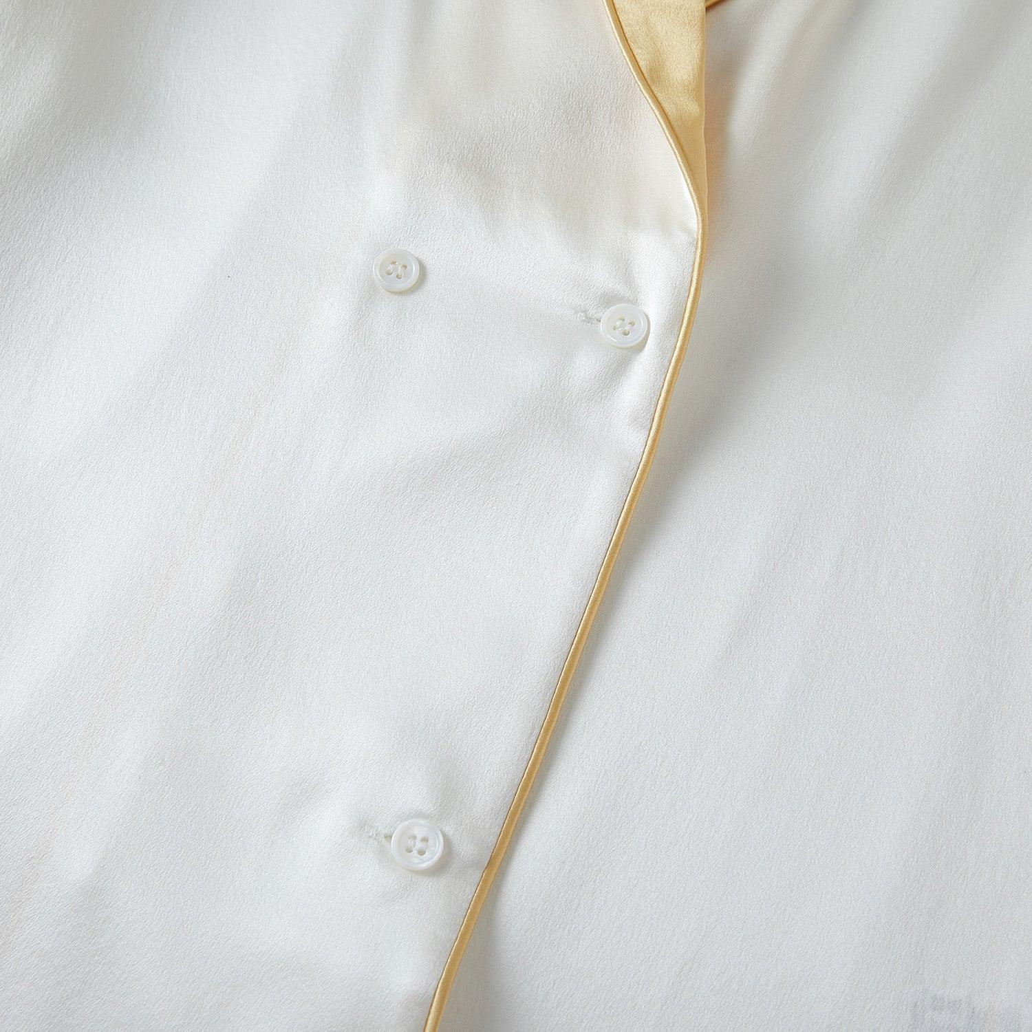 Daffodils Pure Silk Long Sleeve Pajama Set for Men Product Image