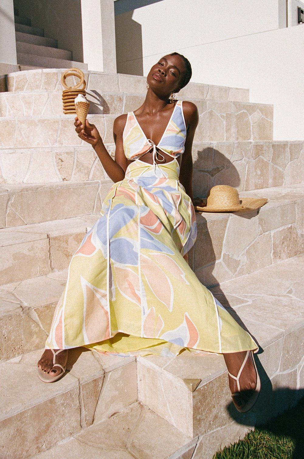 Eliska Dress  - Elia Purple Product Image