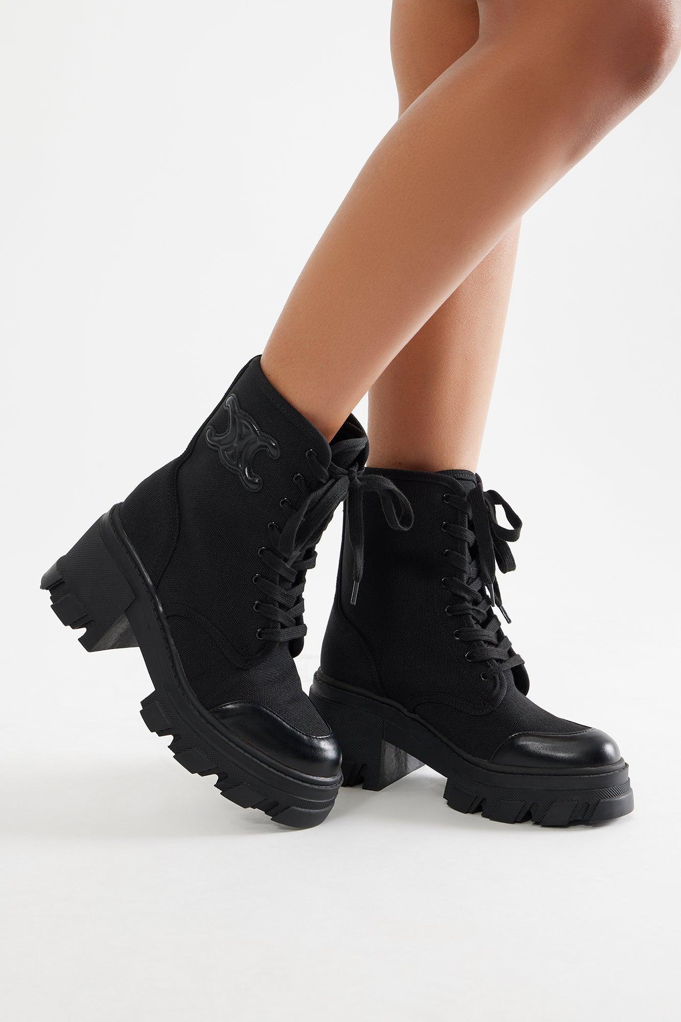Booker Combat Boots - Black Product Image