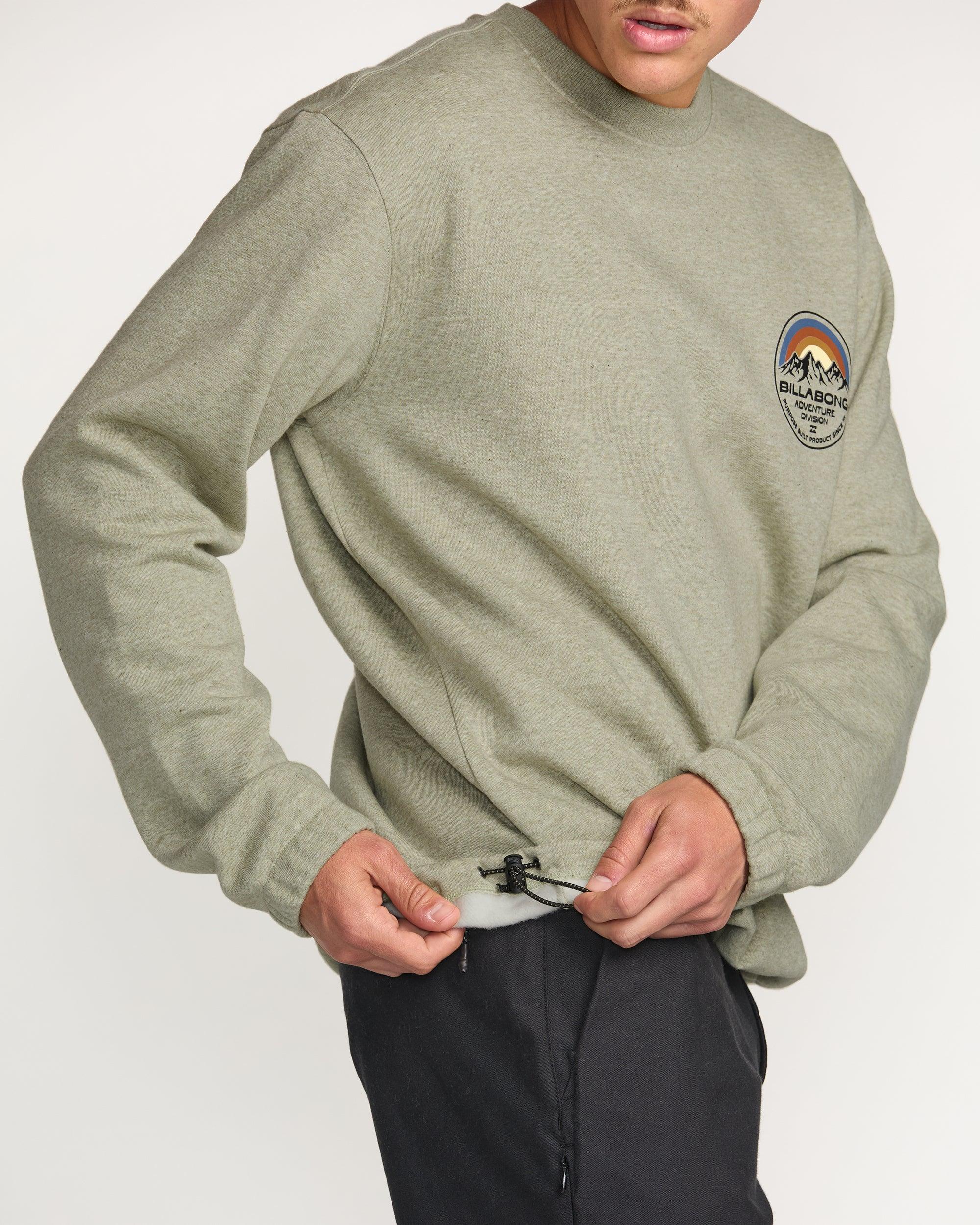 Compass Crew Sweatshirt - Sage Heather Male Product Image