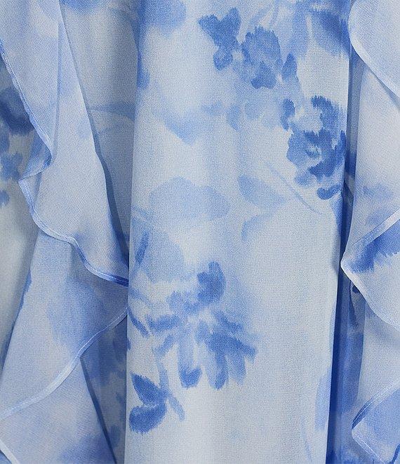 Gianni Bini x Shea Leigh Mills Bre Floral Printed Georgette Ruffle Maxi Dress Product Image