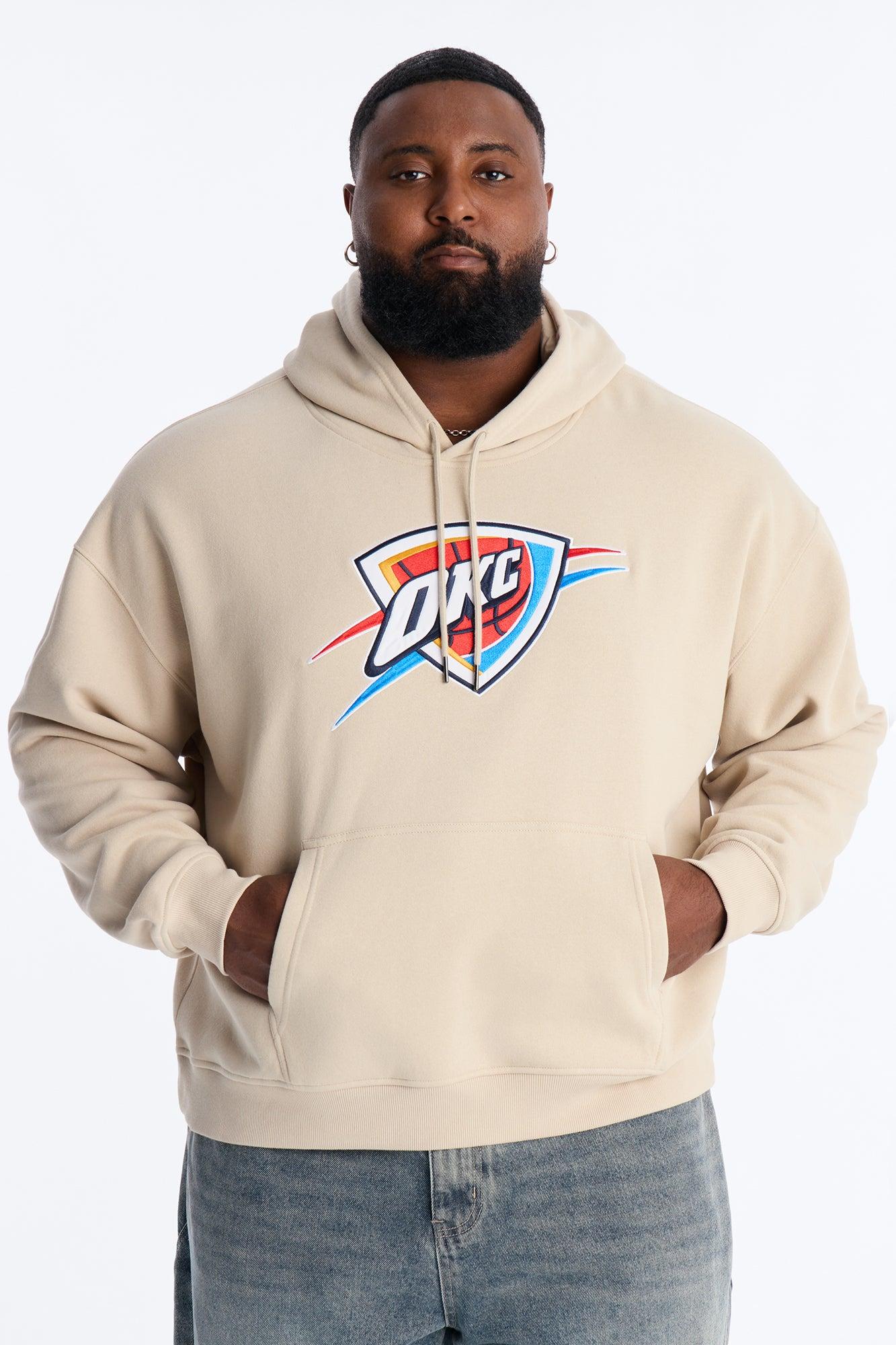 Thunders Old English Embroidery Hoodie - Sand Product Image