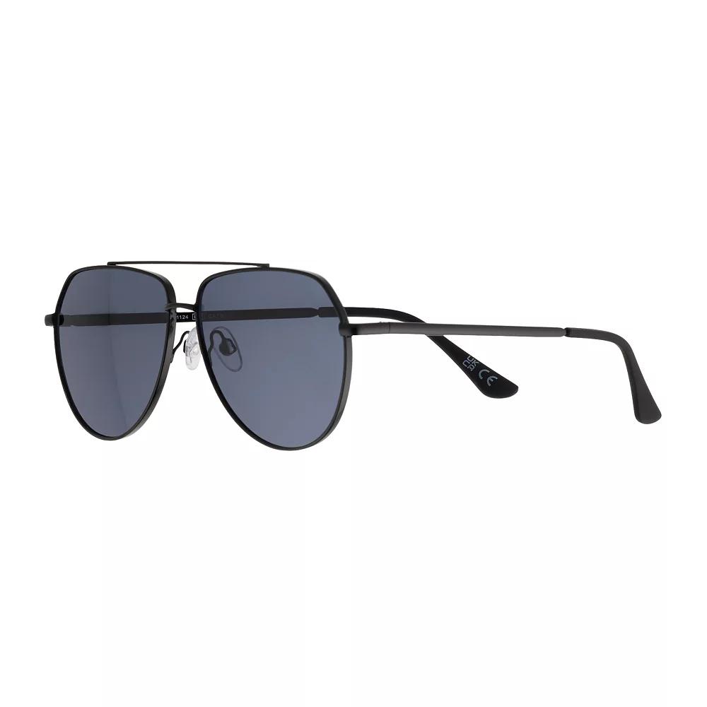 Men's Sonoma Goods For Life Metal Aviator Sunglasses, Black Product Image