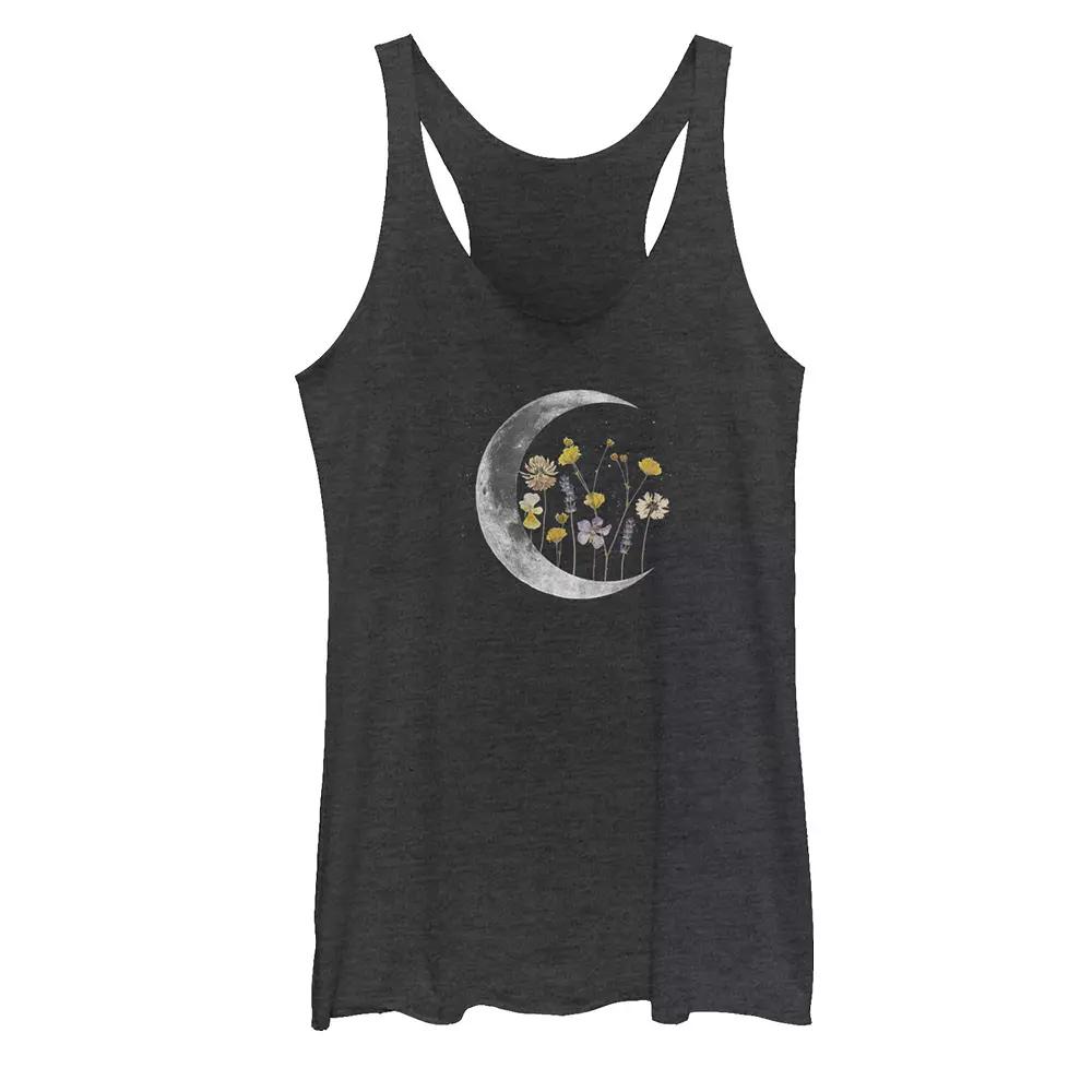 Juniors' Night Moon Flower Galactic Tank Top, Girl's,  Product Image