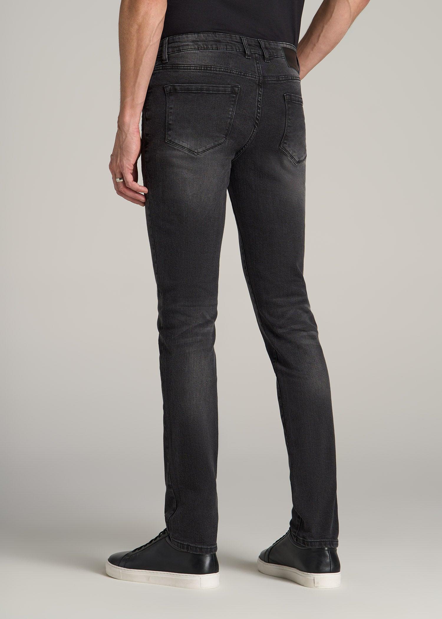 Dylan Slim Fit Jeans for Tall Men in Dark Smoke Male Product Image