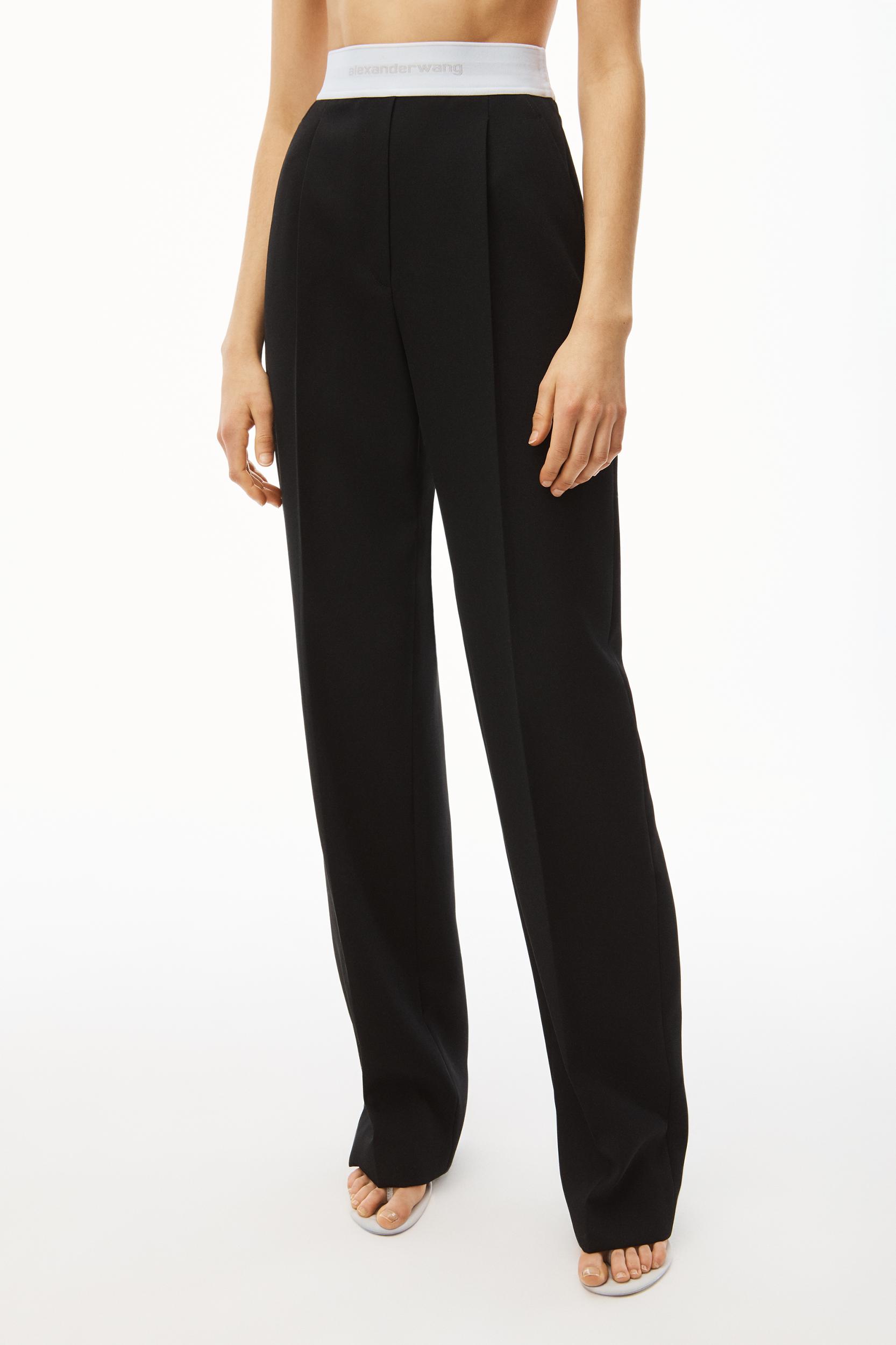 High-waisted Pleated Trouser In Twill Product Image