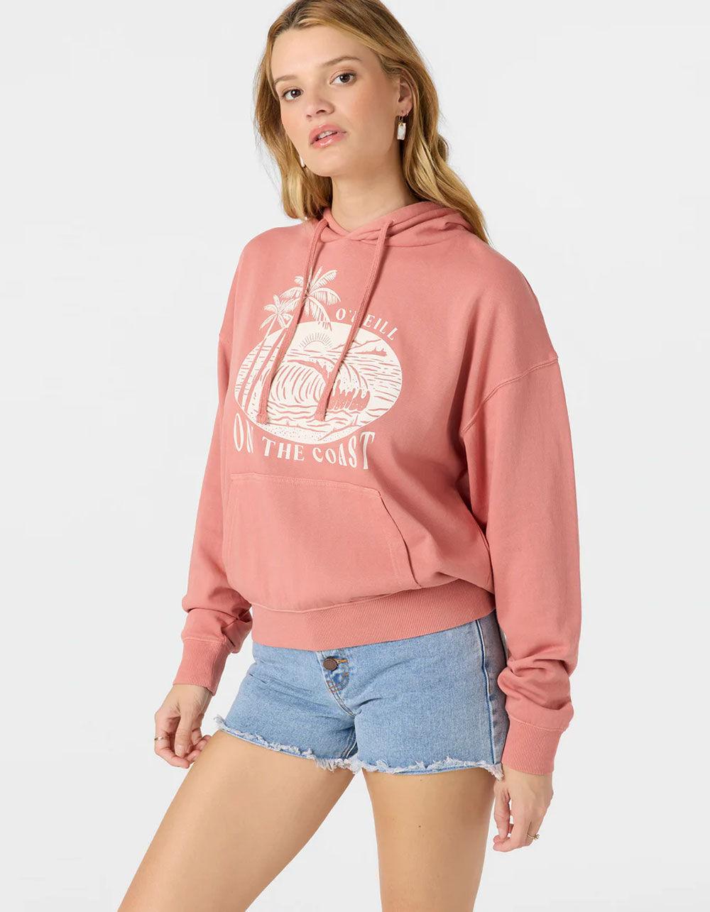 O'NEILL Drift Womens Hoodie - CORAL Product Image