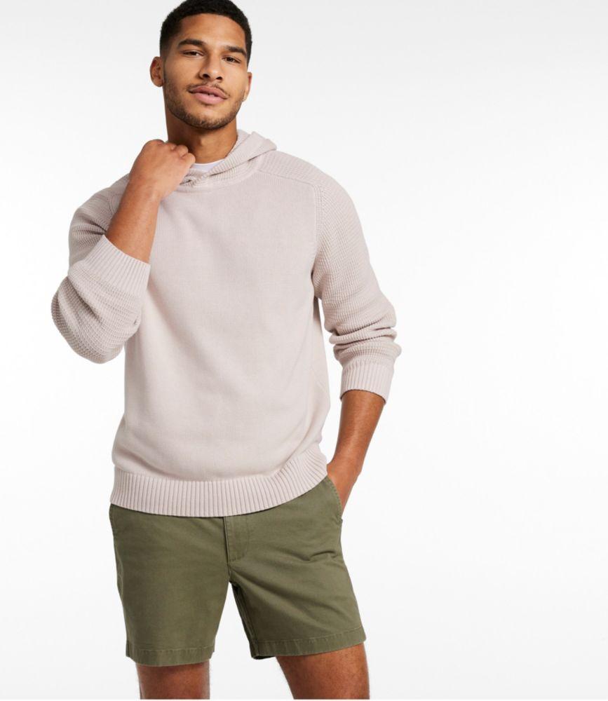 Men's Sunwashed Textured Cotton Sweater, Hoodie Product Image