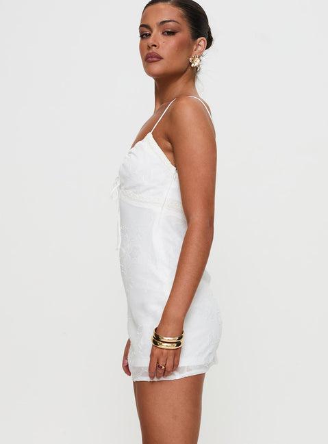 Emilee Mini Dress White Product Image
