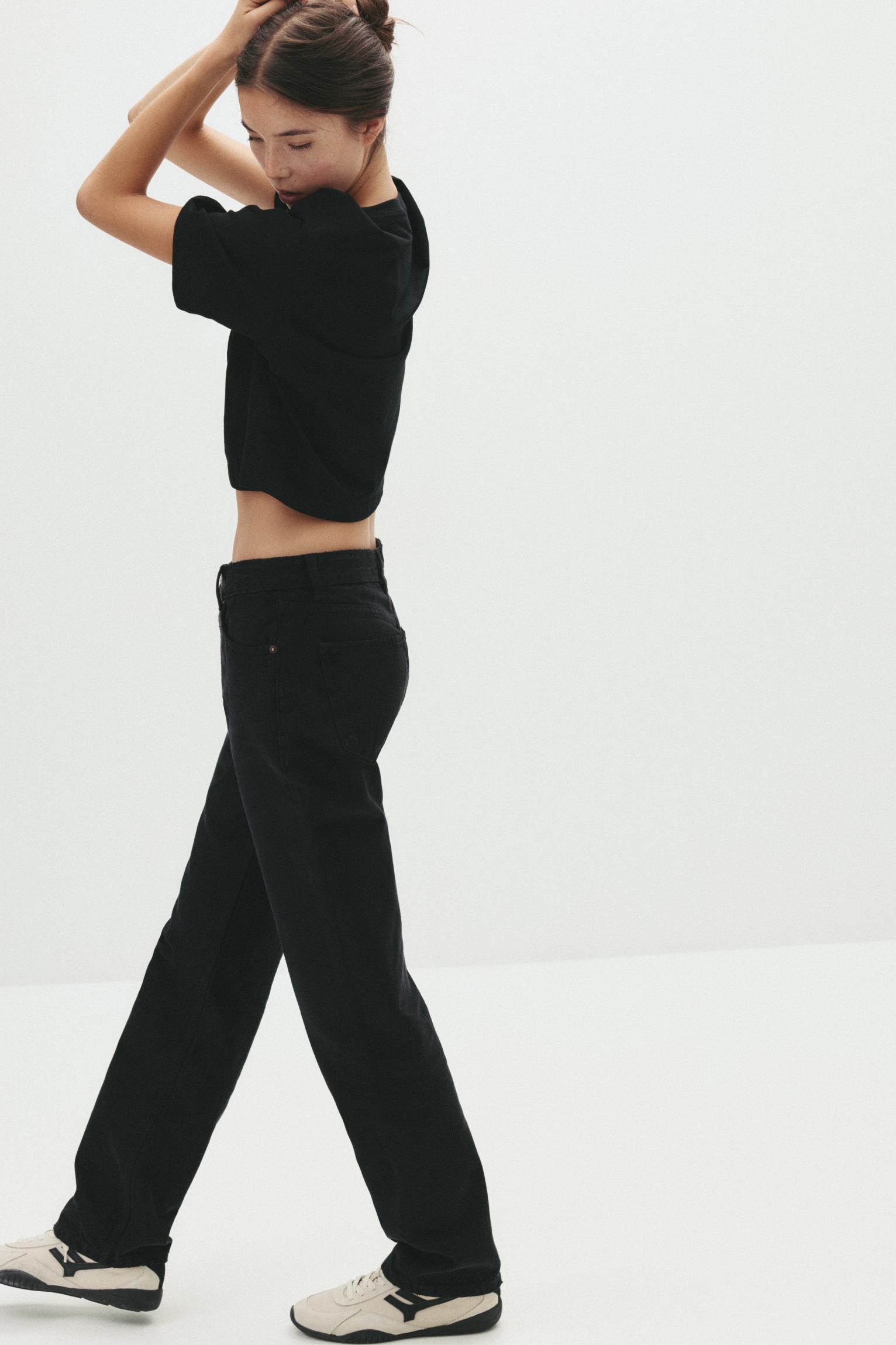 Mid-rise straight-leg jeans Product Image
