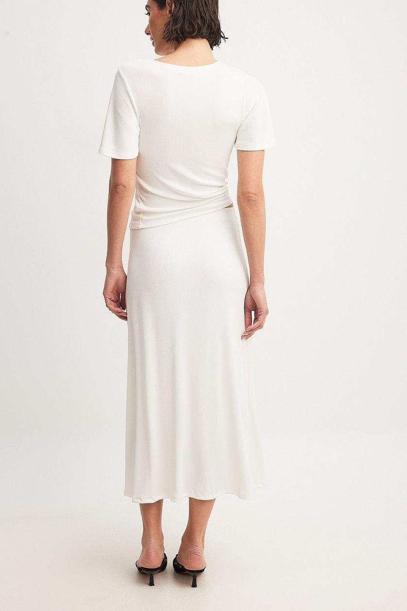 Soft Rib Midi Skirt Product Image