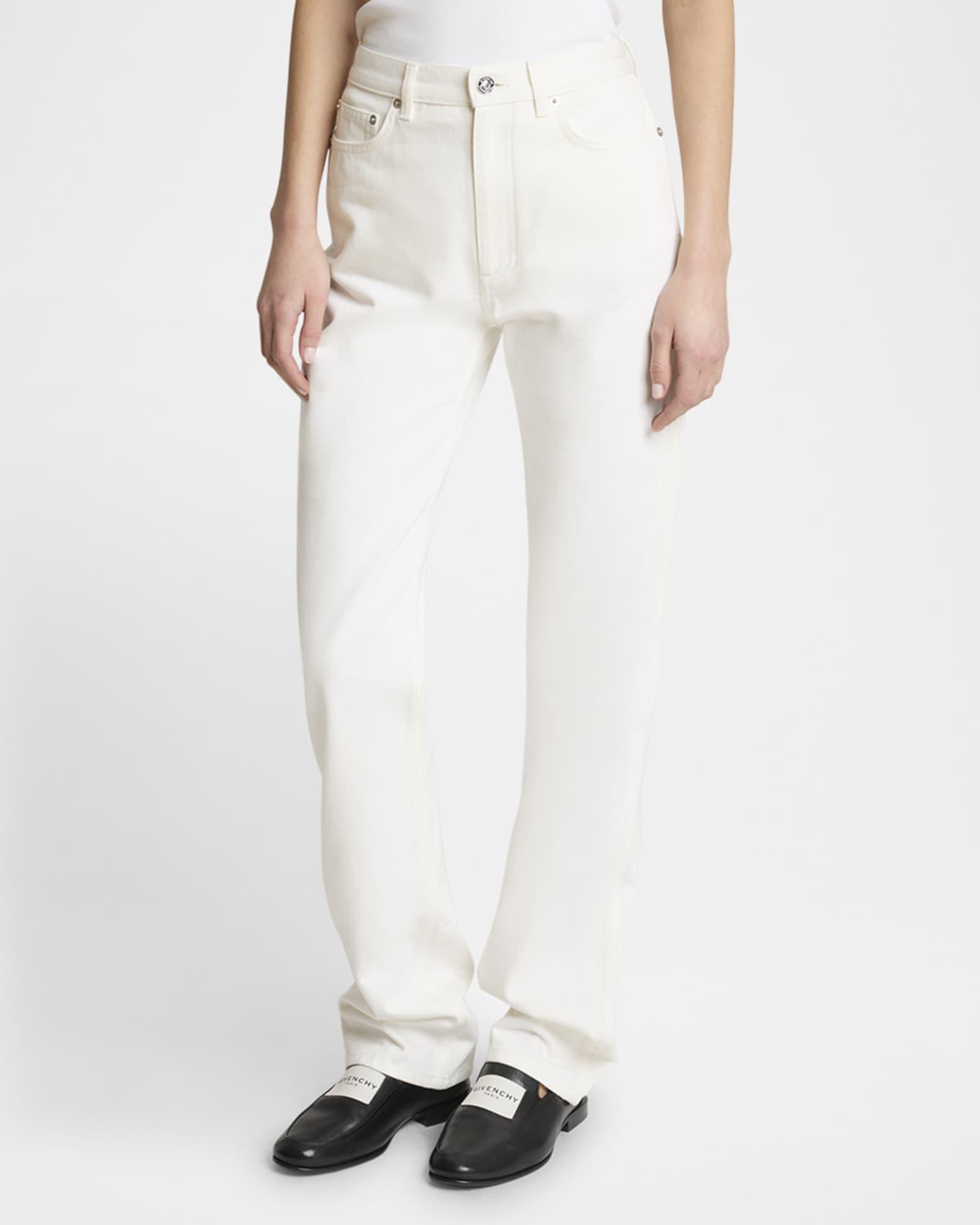 Straight-Leg Denim Pants Product Image