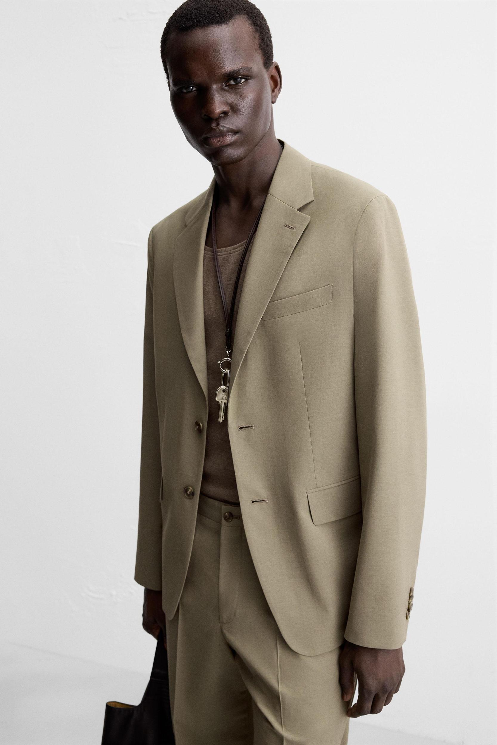 TEXTURED SUIT BLAZER Product Image