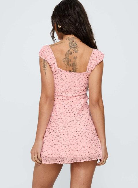 Seyani Mini Dress Pink Product Image