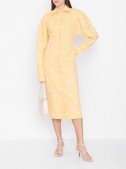 Sportmax Briose Daisy Linen Shirt Dress Product Image