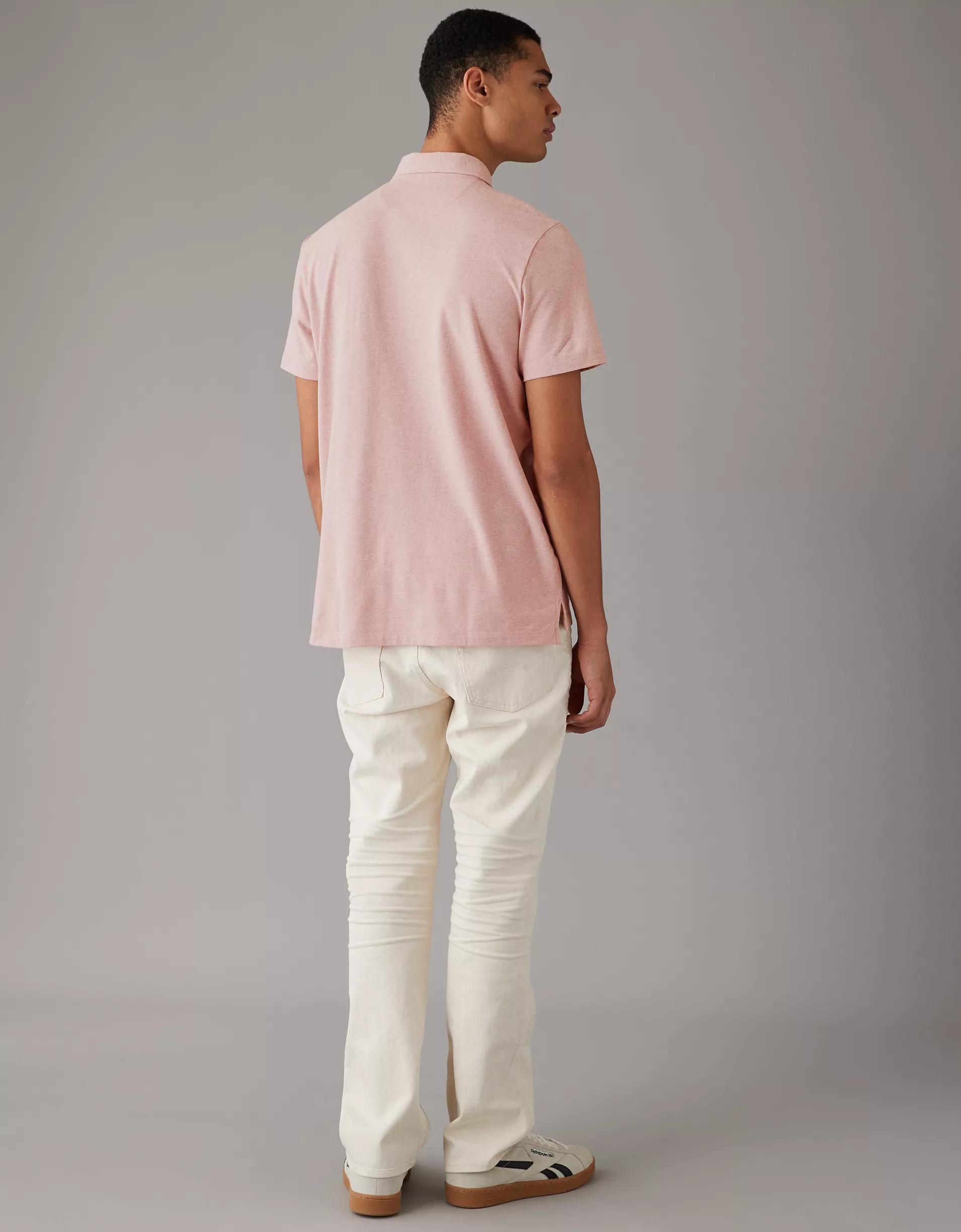 AE Lived-In Jersey Polo Shirt Product Image