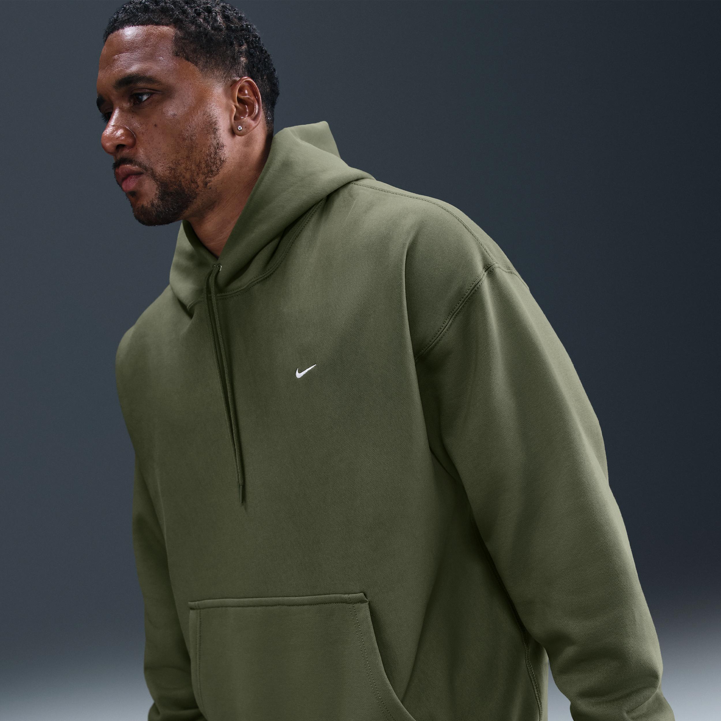Nike Mens Solo Swoosh Pullover Hoodie | HV1082-010 Product Image