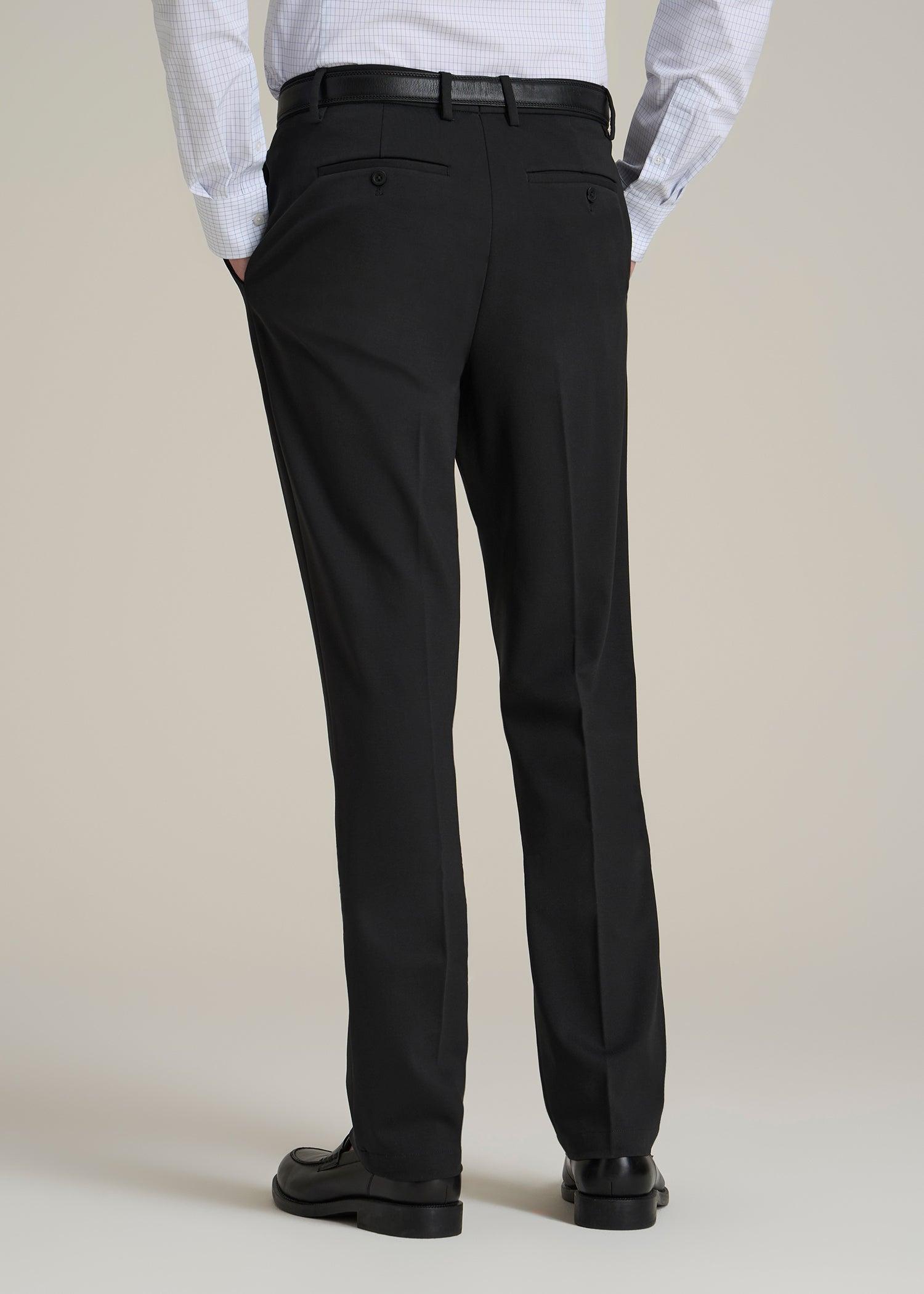 Flex Tech Suit Pants for Tall Men in Black Male Product Image