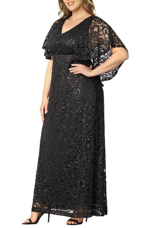 Celestial Cape Sleeve Gown - Plus Product Image